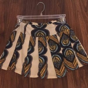 Pleated, pattern shorts